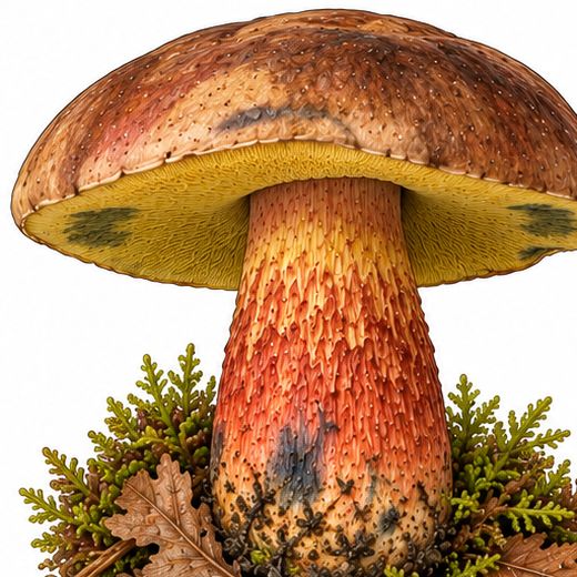 mushroomgo-hexenroehrling Flockenstieliger Hexenröhrling